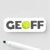 Geoff Tennis Namensschild (Beispiel)