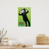 Geoff Western's VIDIOTS - Tune rein! Poster (Küche)