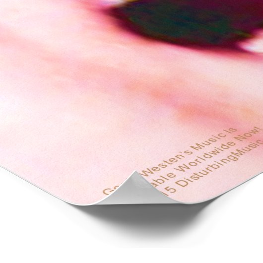 Geoff Wests Screaming Head Poster (Ecke)