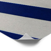 Geöffnet gestreifter Regenschirm Poster (Ecke)