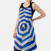 Geöffnet gestreifter Regenschirm Schürze (InSitu)