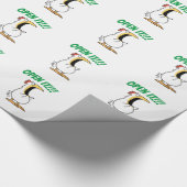 GEÖFFNET! Hühnchen rufen Geschenkpapier (Ecke)