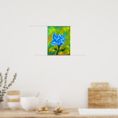 Geöffnete Blaue Poster (Küche)