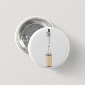 Geöffnete Glas-Tropfflasche mit Pipette Button (Vorne & Hinten)