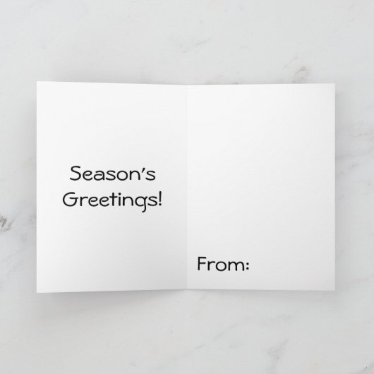 Geöffnete Präsentationen Feiertagskarte (Innenseite)