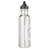 Geöffnetes Vorhängeschloß Edelstahlflasche (Links)