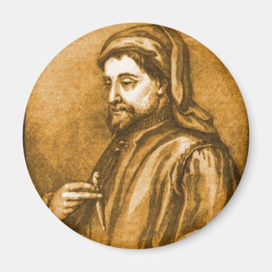 Geoffrey Chaucer Magnet (Vorne)