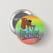 GEOGACHING FTF JAGDHUND BUTTON (Vorne & Hinten)