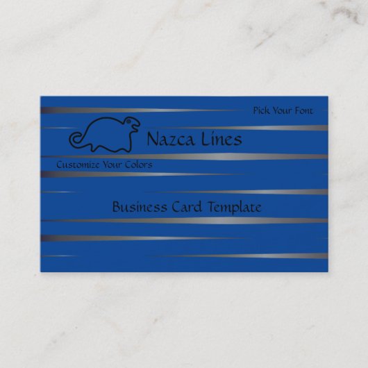 Geoglyph Animal Logo-Siegel Visitenkarte (Vorderseite)