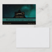 Geoglyph Aquamarines Uffington Gold Horse Visitenkarte (Vorne/Hinten)
