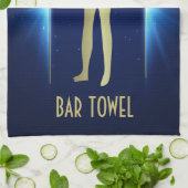 Geoglyph Bar Towel Gold Long Man Alte Außerirdisch Geschirrtuch (Gefaltet)