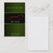 Geoglyph Green Uffington Red Horse Visitenkarte (Vorne/Hinten)