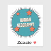 Geografie Aufkleber (Blatt)