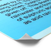 Geografie, Auswirkungen des Menschen auf die Umwel Poster (Ecke)