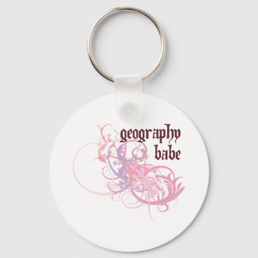 Geografie Babe Schlüsselanhänger (Vorderseite)