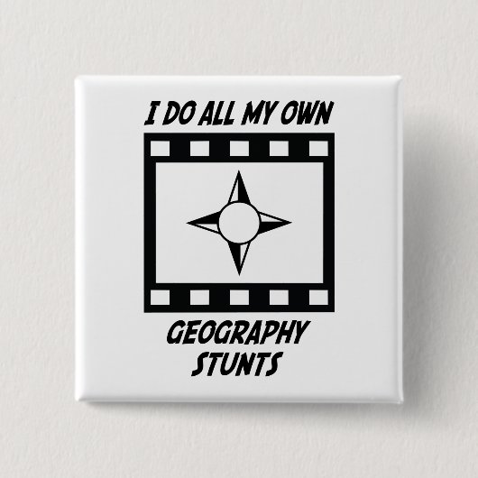 Geografie-Bremsungen Button (Vorderseite)