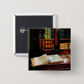 Geografie-Buch Button (Vorne & Hinten)