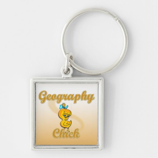 Geografie Chick Schlüsselanhänger (Vorne)