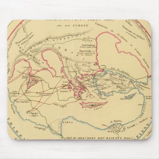 Geografie der Grecs-Primitive Mousepad (Vorne)