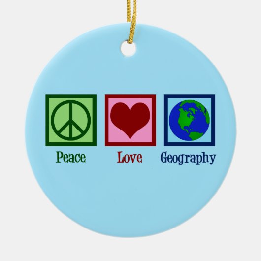 Geografie der Liebe Keramik Ornament (Vorne)