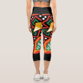 Geografie der schwarzen Geschichte Capri Leggings (Rückseite)