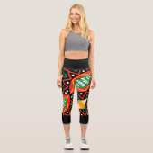 Geografie der schwarzen Geschichte Capri Leggings (Vorderseite)