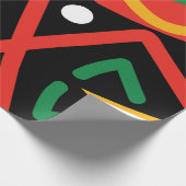 Geografie der schwarzen Geschichte Geschenkpapier (Ecke)