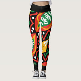Geografie der schwarzen Geschichte Leggings