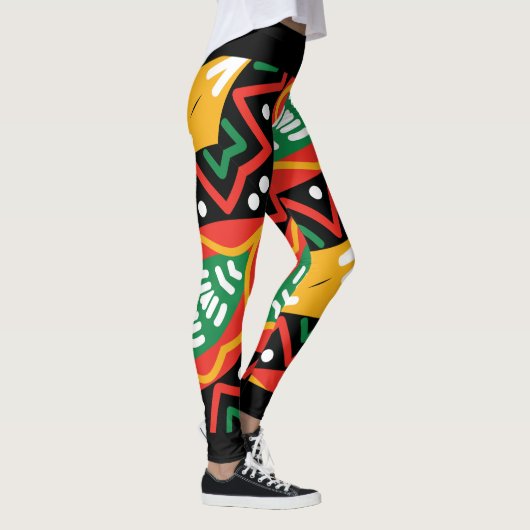 Geografie der schwarzen Geschichte Leggings (Rechts)