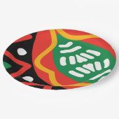 Geografie der schwarzen Geschichte Pappteller (Schrägansicht)