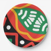 Geografie der schwarzen Geschichte Pappteller (Vorderseite)