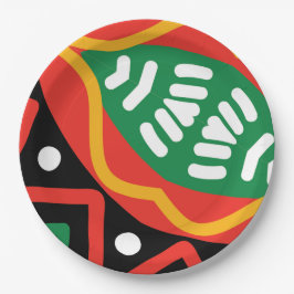 Geografie der schwarzen Geschichte Pappteller