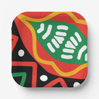 Geografie der schwarzen Geschichte Pappteller