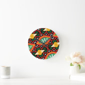 Geografie der schwarzen Geschichte Runde Wanduhr (Zuhause)