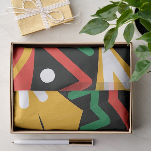 Geografie der schwarzen Geschichte Seidenpapier (Geschenk)