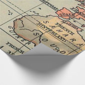 Geografie der Weltkarte  Geschenkpapier (Ecke)