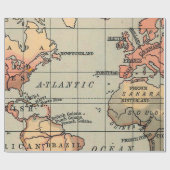 Geografie der Weltkarte Geschenkpapier (Flach)