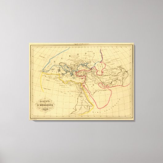 Geografie des Herodotus Leinwanddruck (Vorderseite)