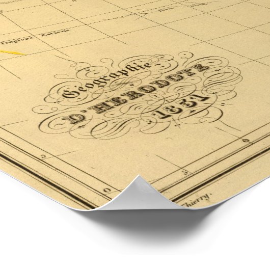 Geografie des Herodotus Poster (Ecke)