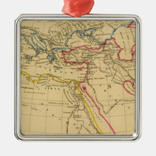 Geografie des Herodotus Silbernes Ornament