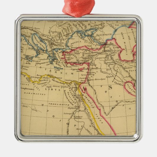 Geografie des Herodotus Silbernes Ornament (Vorne)