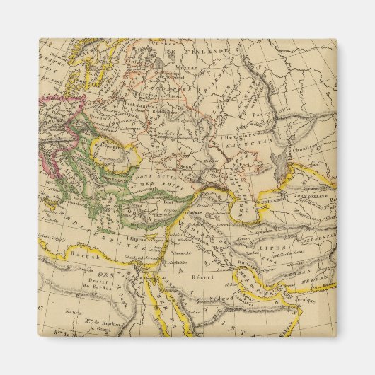 Geografie des Mittelalters Magnet (Vorne)