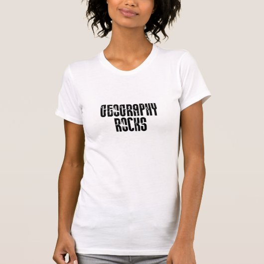 Geografie-Felsen T-Shirt (Vorderseite)