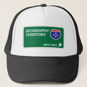 Geografie-folgender Ausgang Truckerkappe