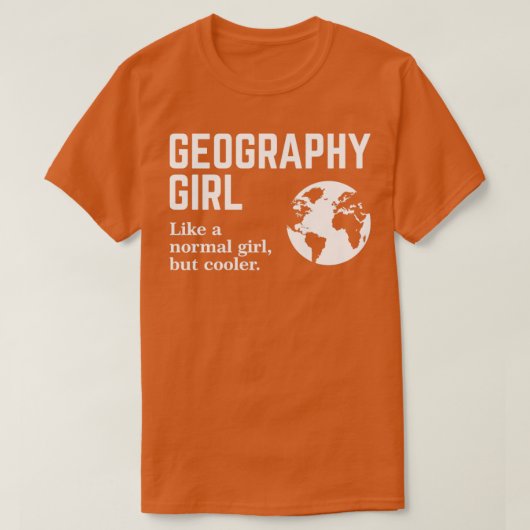Geografie Girl1 T-Shirt (Design vorne)