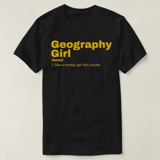 Geografie Girl Geography 2 (3) T-Shirt (Design vorne)