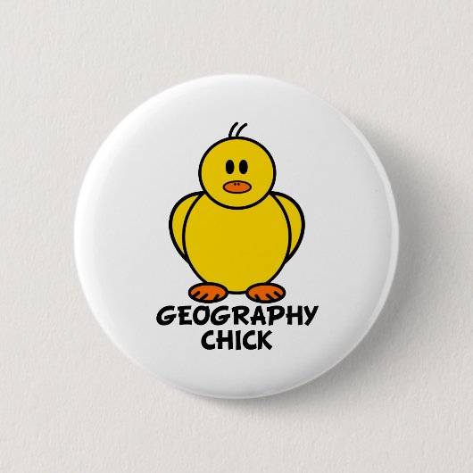 Geografie-Küken Button (Vorderseite)