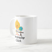 Geografie-Küken-Tasse Kaffeetasse (Vorderseite Links)
