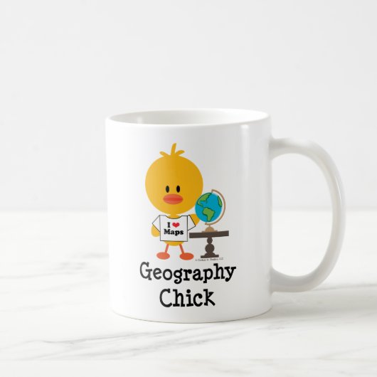 Geografie-Küken-Tasse Kaffeetasse (Rechts)