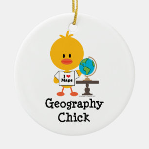 Geografie-Küken-Verzierung Keramik Ornament